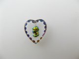 Tiny Cameo Heart Glass Intaglio Pendant