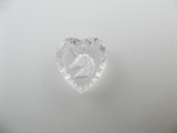 Unicorn Heart Glass Intaglio Pendant【Clear Ver.】