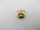 BRASS Small CAT FACE 2個入り