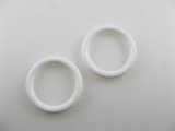 Vintage White Ring Beads (L) 2個入り