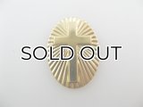 BRASS Oval【25x18】-Disc Cross