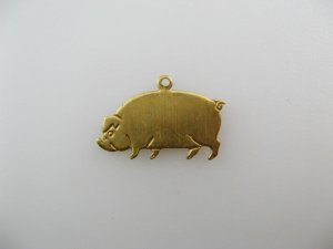 画像1: BRASS FLAT PIG