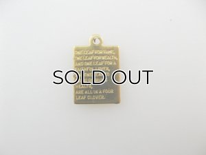 画像1: BRASS Plate "4leaf " 2個入り