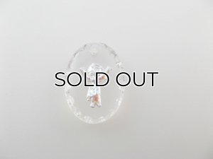 画像1: Vintage Glass Intaglio "ANGEL" Oval Pendant