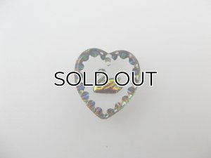 画像1: Swan Heart Glass Intaglio Pendant