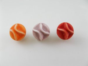 画像1: Vintage Plastic Matte Pinch Nagget Beads 