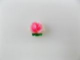 Vintage White+PK Rose Cabochon (mini)