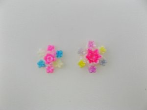 画像2: Vintage Hex-Flower Cluster Cabochon