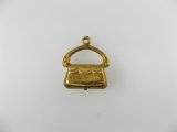 Brass 3D-HANDBAG charm