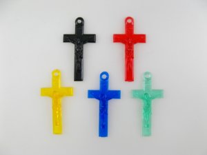 画像1: Vintage Plastic Crucifix Charms