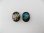 画像1: Vintage Porcelain Black Floral Cabochon 10x8mm (1)