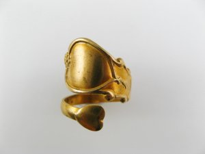 画像2: Brass Spoon-Handle Ring