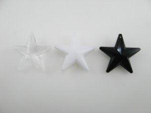 画像1: Vintage Plastic Faceted Star Charm