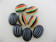 他の写真2: Vintage Candy Stripe Glass Cabochon