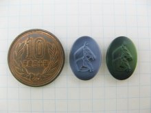 他の写真1: Vintage Marble Glass Embossed Cabochon【Horse】