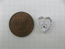 他の写真1: Vintage Glass Intaglio "Teddy bear" Heart Pendant