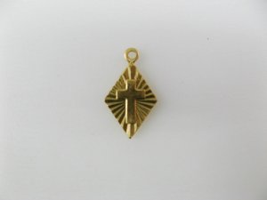 画像1: BRASS Cross in Diamond 