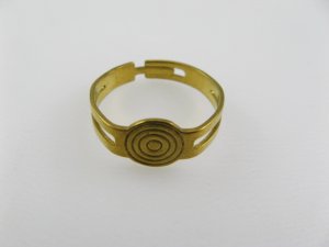 画像1: Brass Ring Setting