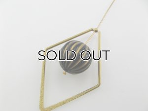 画像2: Brass Big Diamond Hoop+Frame