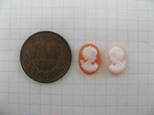 他の写真1: Vintage Plastic Cameo 14x10mm 