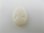 画像1: Vintage Glass White Cameo 18x13mm (1)