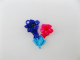 Vintage Plastic Bellflower Cabochon