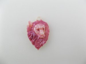画像1: Vintage Lion cabochon