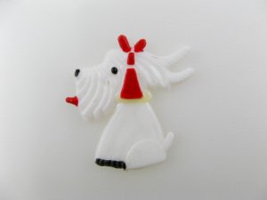 画像1: Vintage Turban WH/Terrier Cabochon