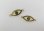 画像1: Brass Eye Connector 2個入り (1)