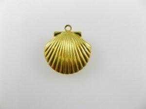 画像1: Brass Shell lockets