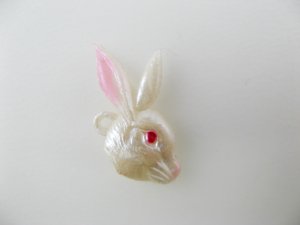 画像1: Vintage Rabbit cabochon