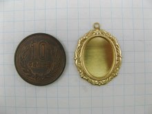 他の写真1: Brass rococo style frame 18x13mm