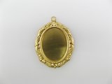 Brass rococo style frame 18x13mm