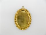 Brass rococo style frame 25x18mm
