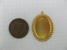 他の写真1: Brass rococo style frame 25x18mm