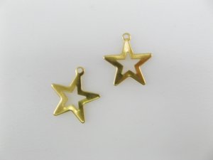 画像1: BRASS OPEN STAR 2個入り