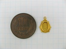 他の写真1: BRASS Ladybug Oval Setting 8x6mm
