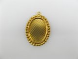 Brass rococo style frame 18x13mm