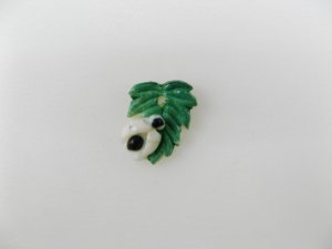 画像1: Vintage Leaf&Bug cabochon