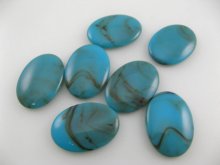 他の写真2: Plastic Simple Cabochon【Marble】 25x18mm