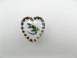 Lizard Heart Glass Intaglio Pendant