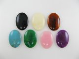 Plastic Simple Cabochon【Marble】 25x18mm