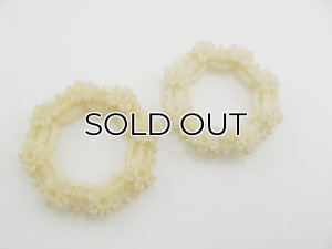 画像3: Vintage Plastic Japanese Flower CabochonII