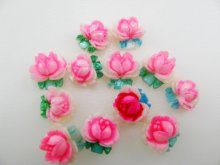 他の写真2: Vintage White+PK Rose Cabochon (mini)