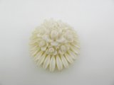 Vintage Plastic Japanese Flower CabochonI