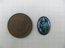 他の写真1: Vintage Glass BL Rose Cabochon