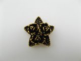 Vintage Plastic A/Goldplated Star Flower