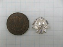 他の写真1: Vintage Plastic Silverplated Rose Flower Cabochon