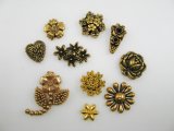 Vintage A/Goldplated Cabochon 5個入り【バラエティパック】