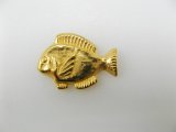 Vintage Plastic Goldplated "Fish"
